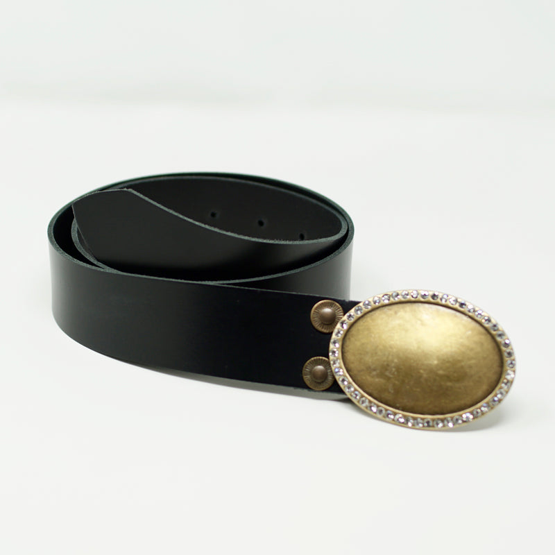 Cinturón negro de simplicidad con oro - BARCELONADOGS