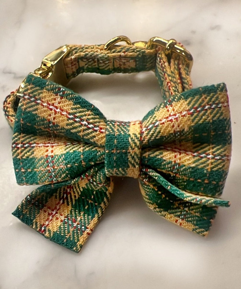 Nœud papillon tartan rouge