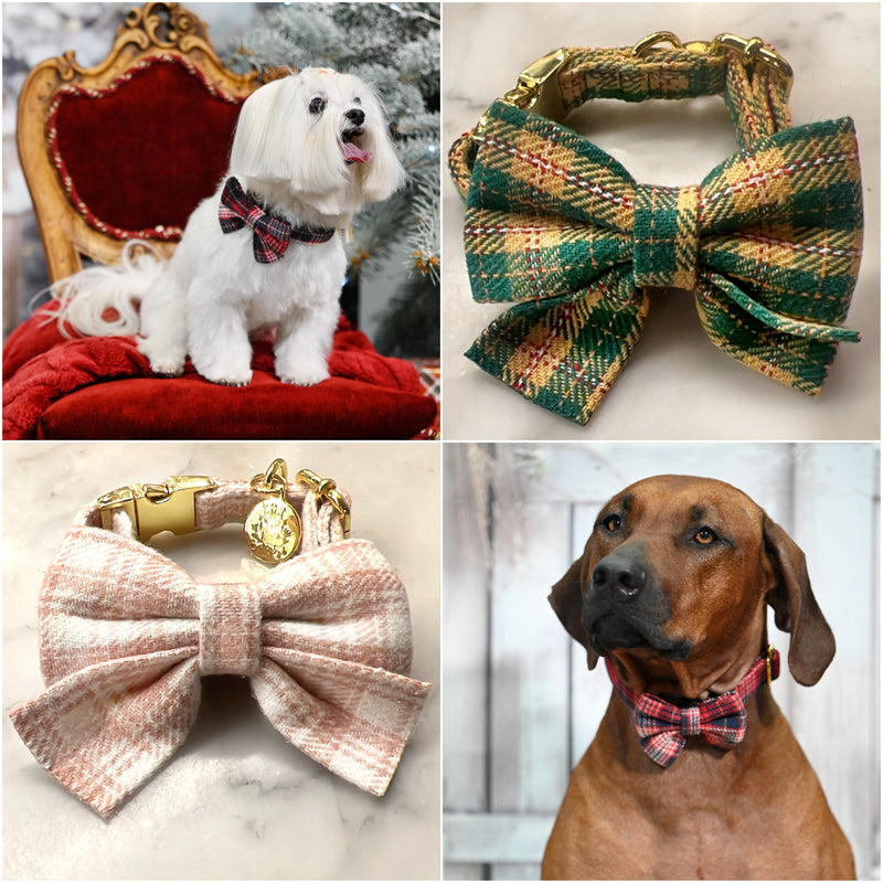 Nœud papillon tartan rouge