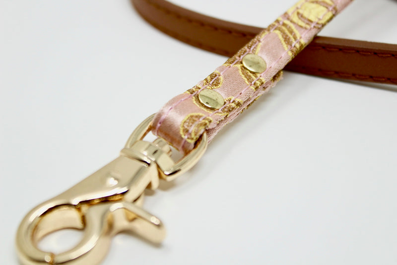 Pink Chewy Vuitton Flower Print Collar & Leash | Chewy Vuitton Shop