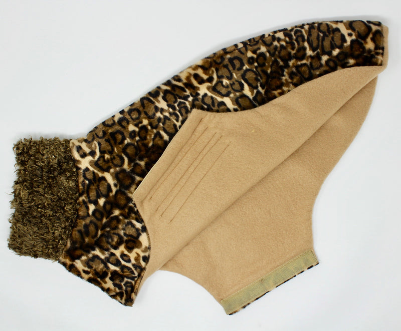 Leopard Sighthound shaped Dog Coat - BARCELONADOGS