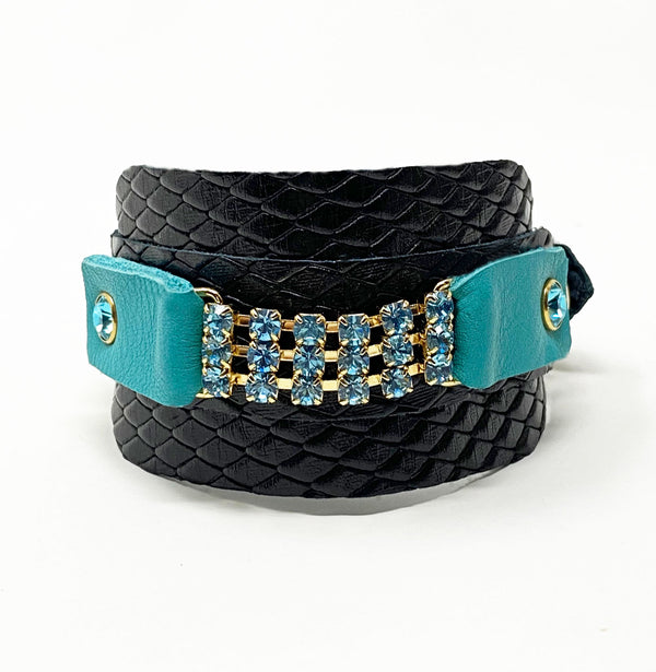 Elle Black Snake Bracelet