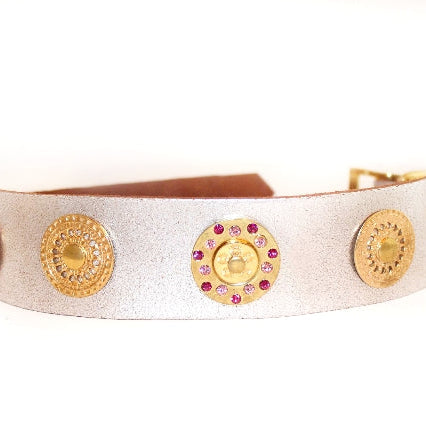 rosa sobre metalizado talla XL