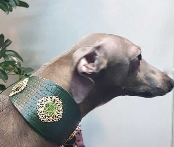 Filigree Crystal Sighthound Collar - BARCELONADOGS