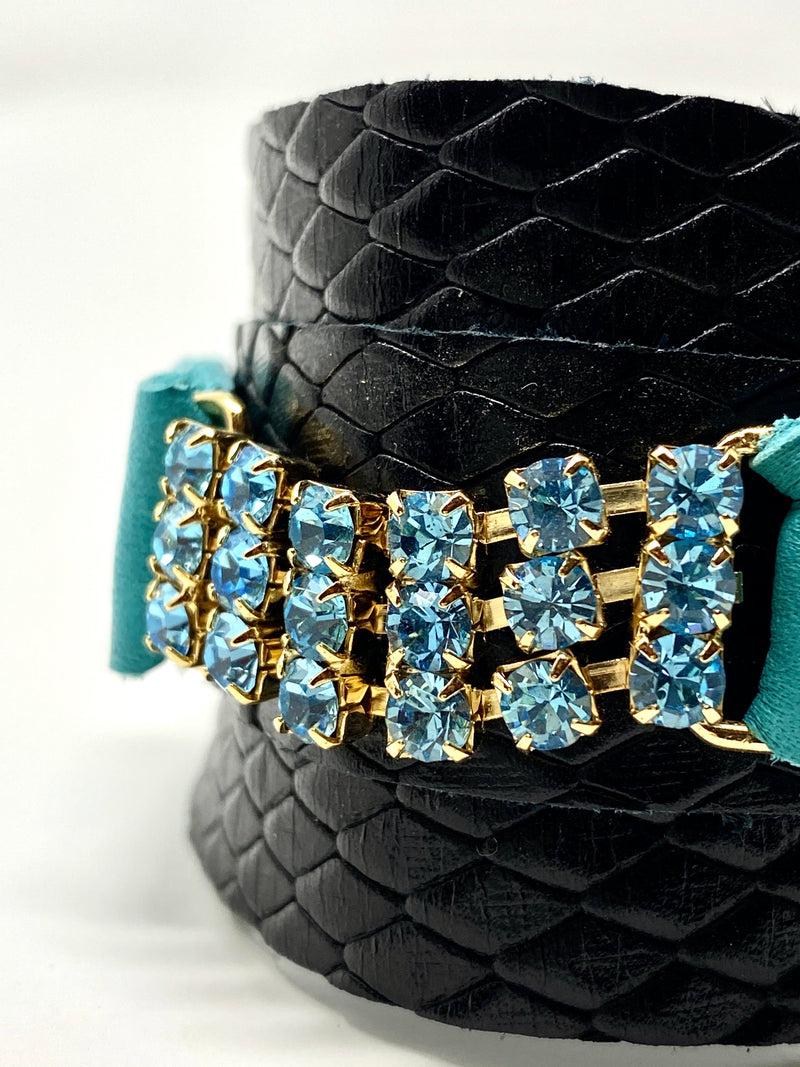 Elle Black Snake Bracelet