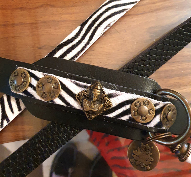 Calvera - Leopard Print Leather Belt